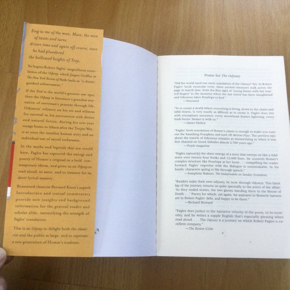 The Odyssey Homer Deluxe Edition Robert Fagles Translation - Picture 2 of 5